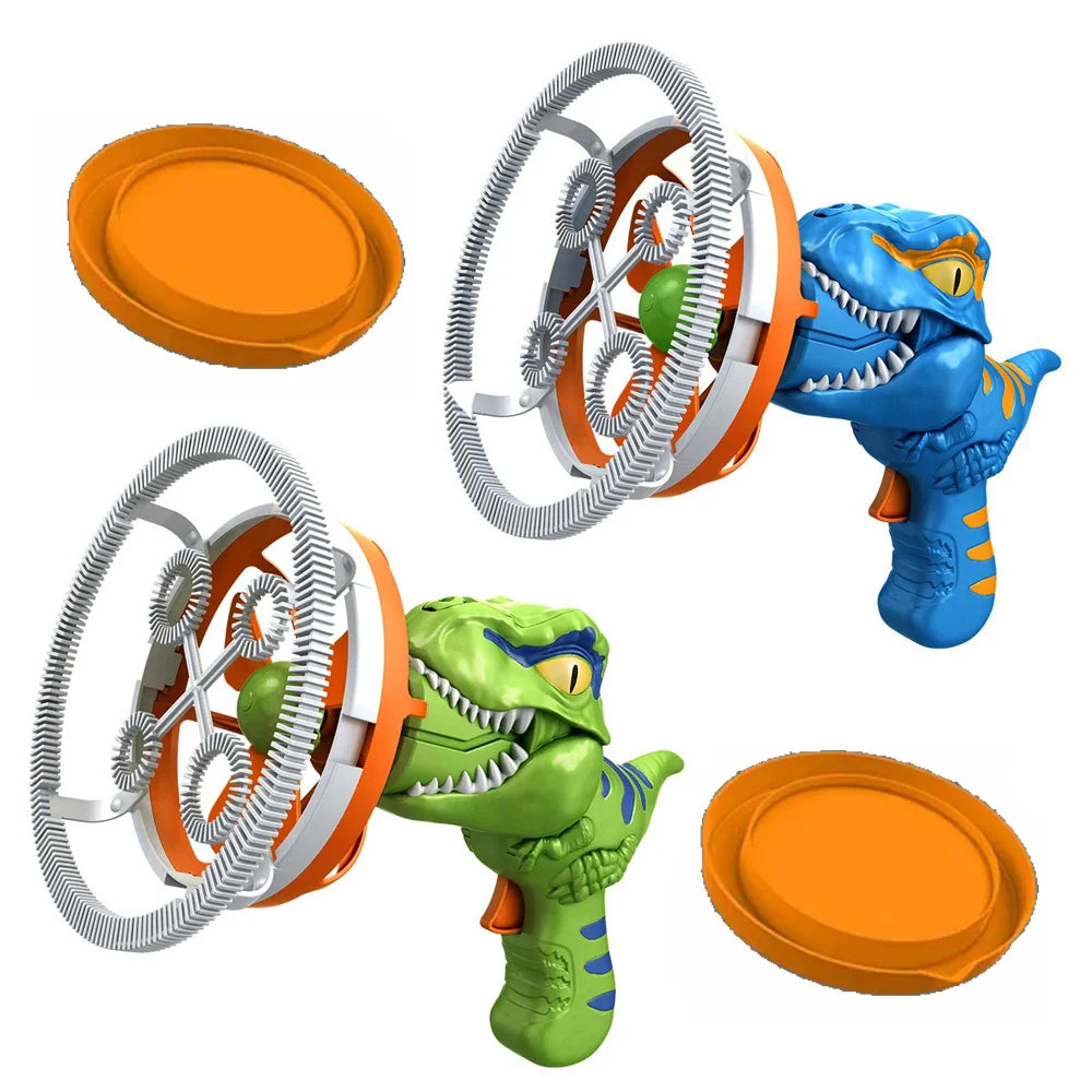 2-in-1 Electric Bubble Gun Toy Dinosaur Bubble Machine for Kids