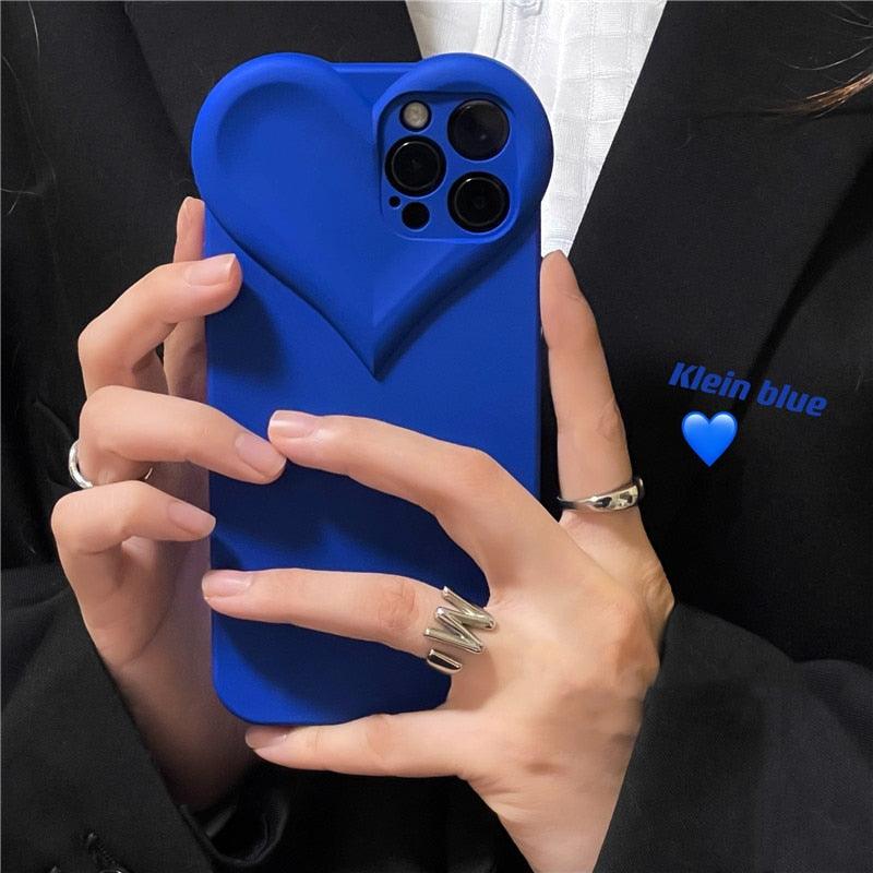 Fashion Cool Black Love Heart Phone Case For iPhone 14 13 Pro Max 12 11 XR XS Dustproof Soft Shockproof Back Cover Luxury Soft Back Cover Raised Full Camera Protection Bumper Silicone Shockproof Phone Case