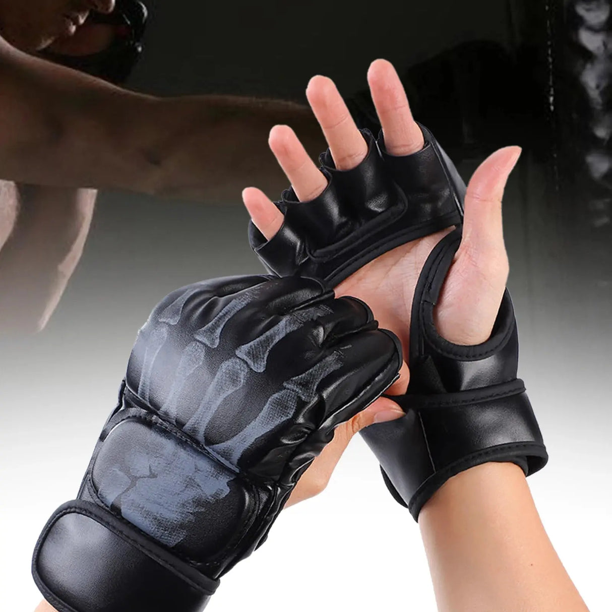 Kickboxing Gloves for Men Women and Kids PU Leather
