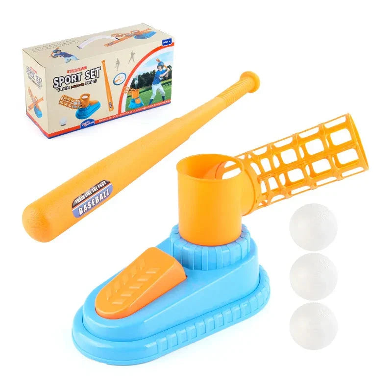 Kids Outdoor Baseball Training Set Pitching Machine
