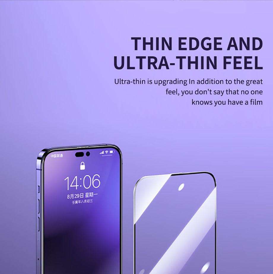 40D High Quality Full Cover Screen Protector For iPhone 14 13 12 11 PRO MAX Tempered Glass For Iphone XS XR X14 13 12 Mini Plus Tempered Glass Screen Protector Compatible For iPhone