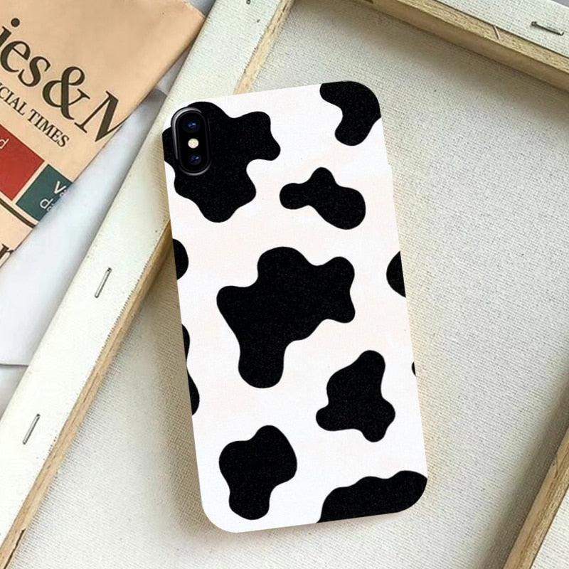 Slim Fit Lightweight Black White Print Silicone Case For iPhone 11 Pro 7 8 Plus X XR XS Max iphone 11 Cell Phone Case Cover White Black Pattern Print Silicone Unisex Case