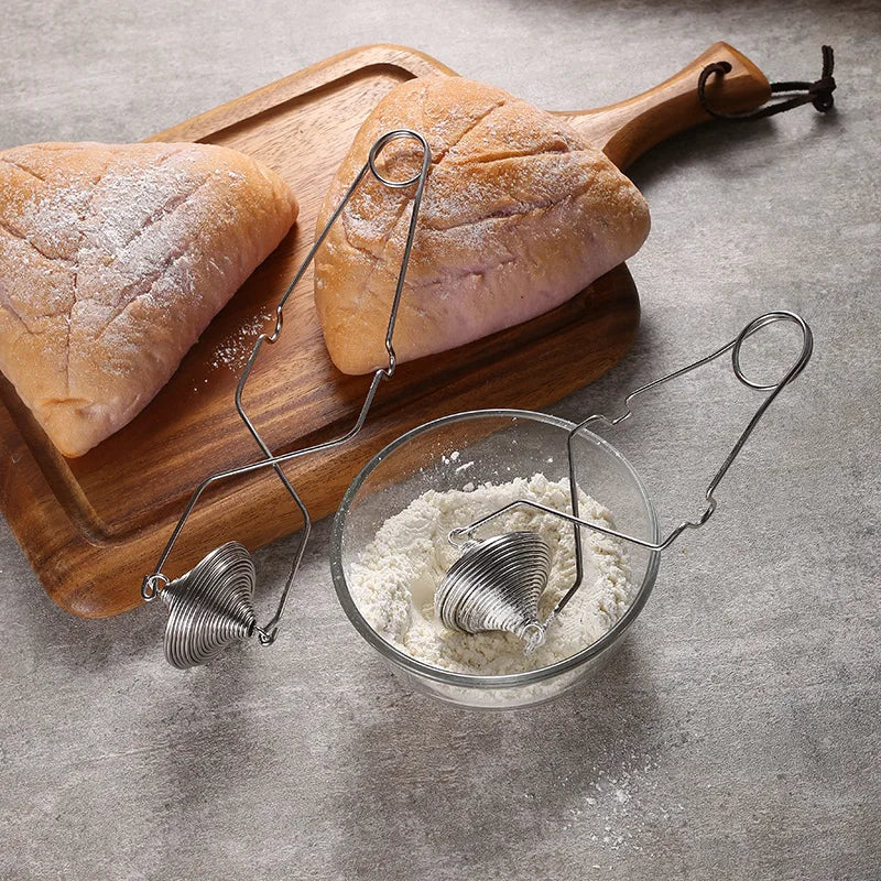 Stainless Steel Flour Sieve Cocoa Sugar Shaker Kitchen Tool