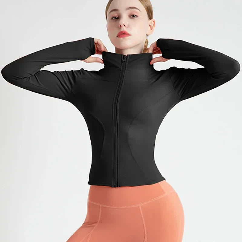 Women's Lightweight Zip Up Workout Jacket