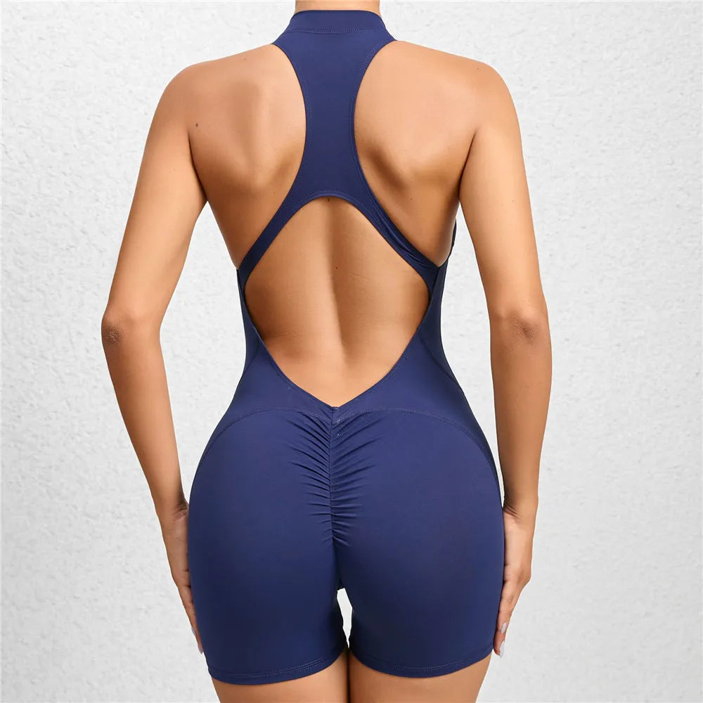 Women's Tracksuit Yoga Set One Piece Jumpsuit