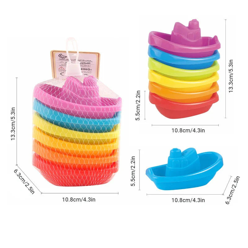 Learning Through Play Colorful Floating Ship for Kids
