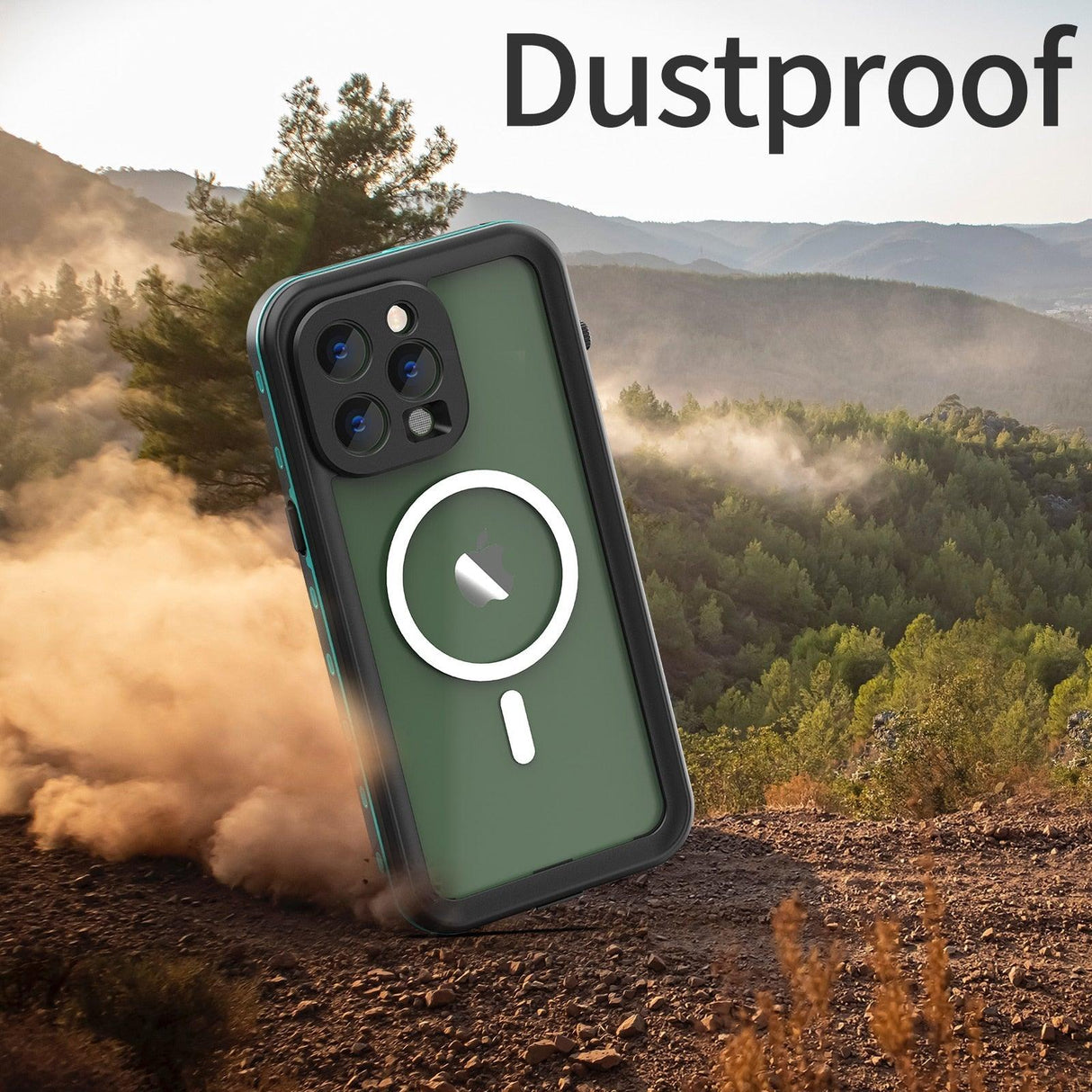 Waterproof Case For iPhone 14 Pro Max 14 Pro iPhone 13 Pro Max Protector Full Body Protective Dustproof Magnetic Phone Case Waterproof 360 Degree All-Round Protection with Built-in Screen Protector Outdoor Transparent Shockproof Case