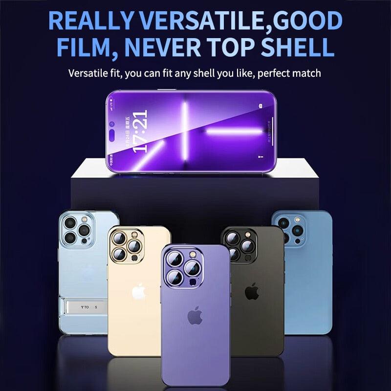 40D High Quality Full Cover Screen Protector For iPhone 14 13 12 11 PRO MAX Tempered Glass For Iphone XS XR X14 13 12 Mini Plus Tempered Glass Screen Protector Compatible For iPhone