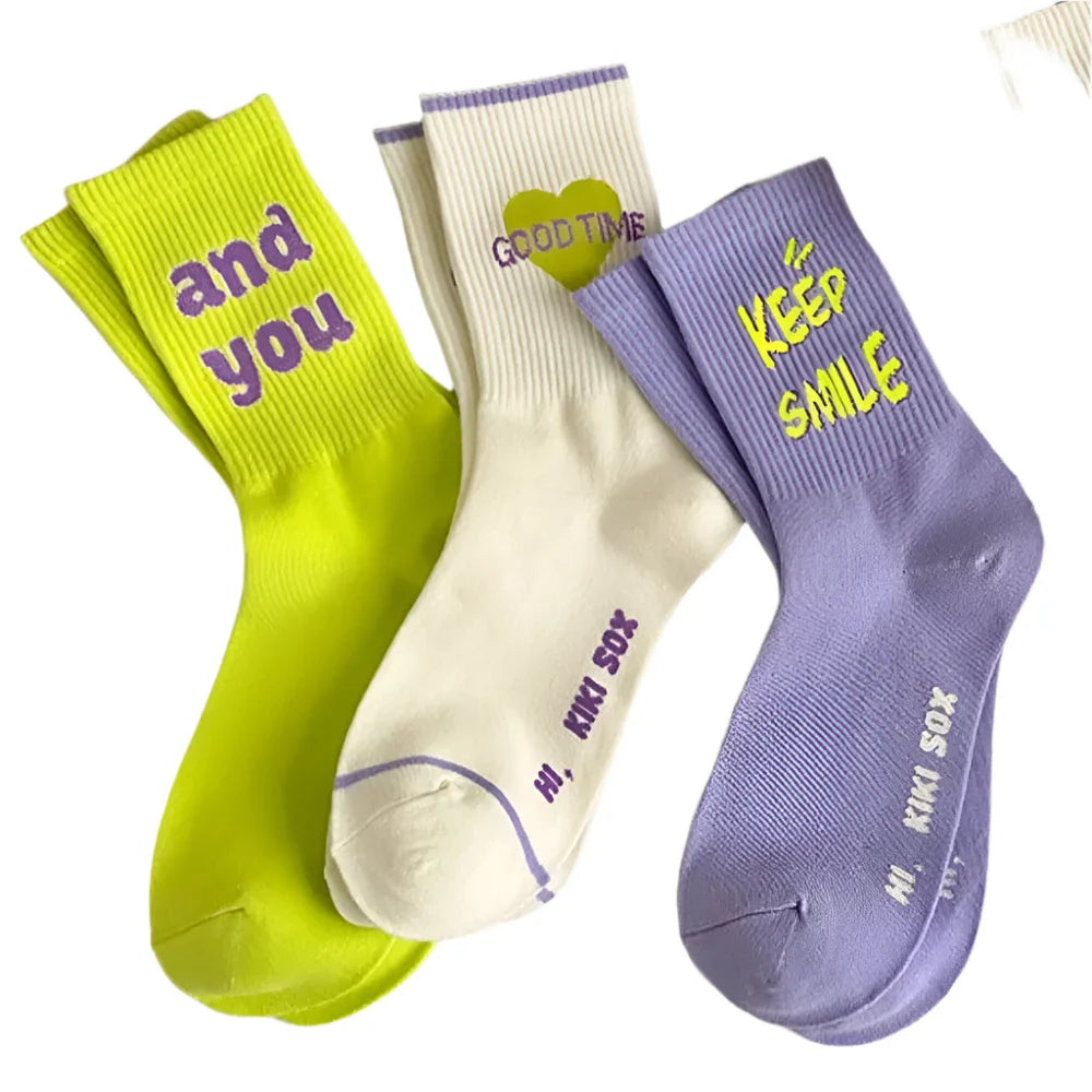 Breathable Stylish Crew Socks