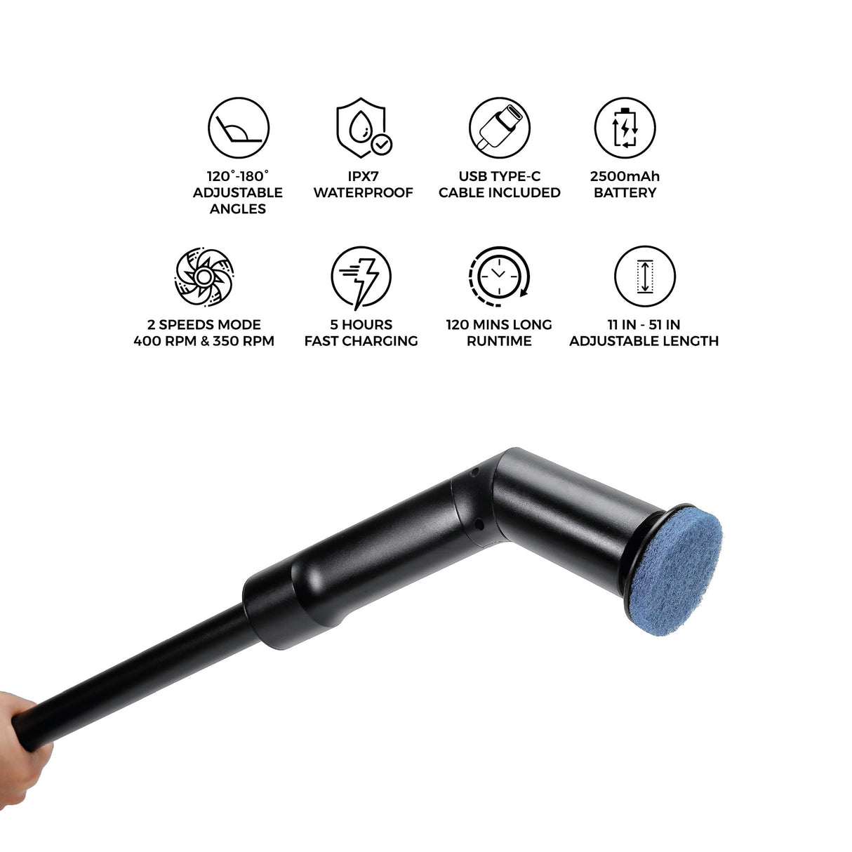 Pursonic Ultimate Home Cleaning Bundle – Rechargeable Scalable Scrubber Brush + Automatic Toilet Bowl Cleaner Tablets