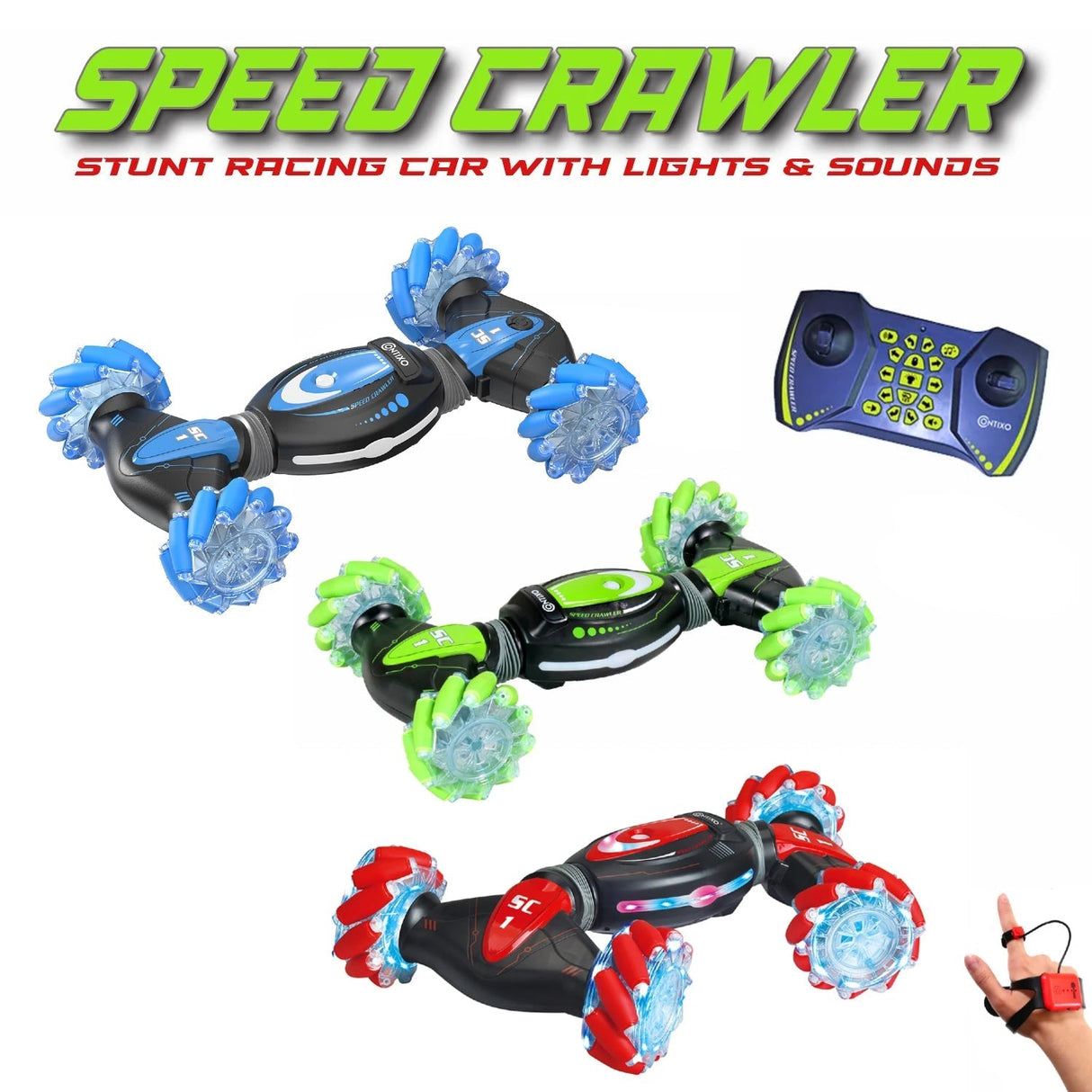 Contixo SC1 All Terrain Speed Crawler RC Stunt Car