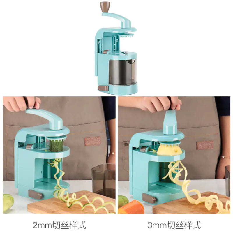 Top Chef Spiralizer Hand Cranked Salad Maker is ready