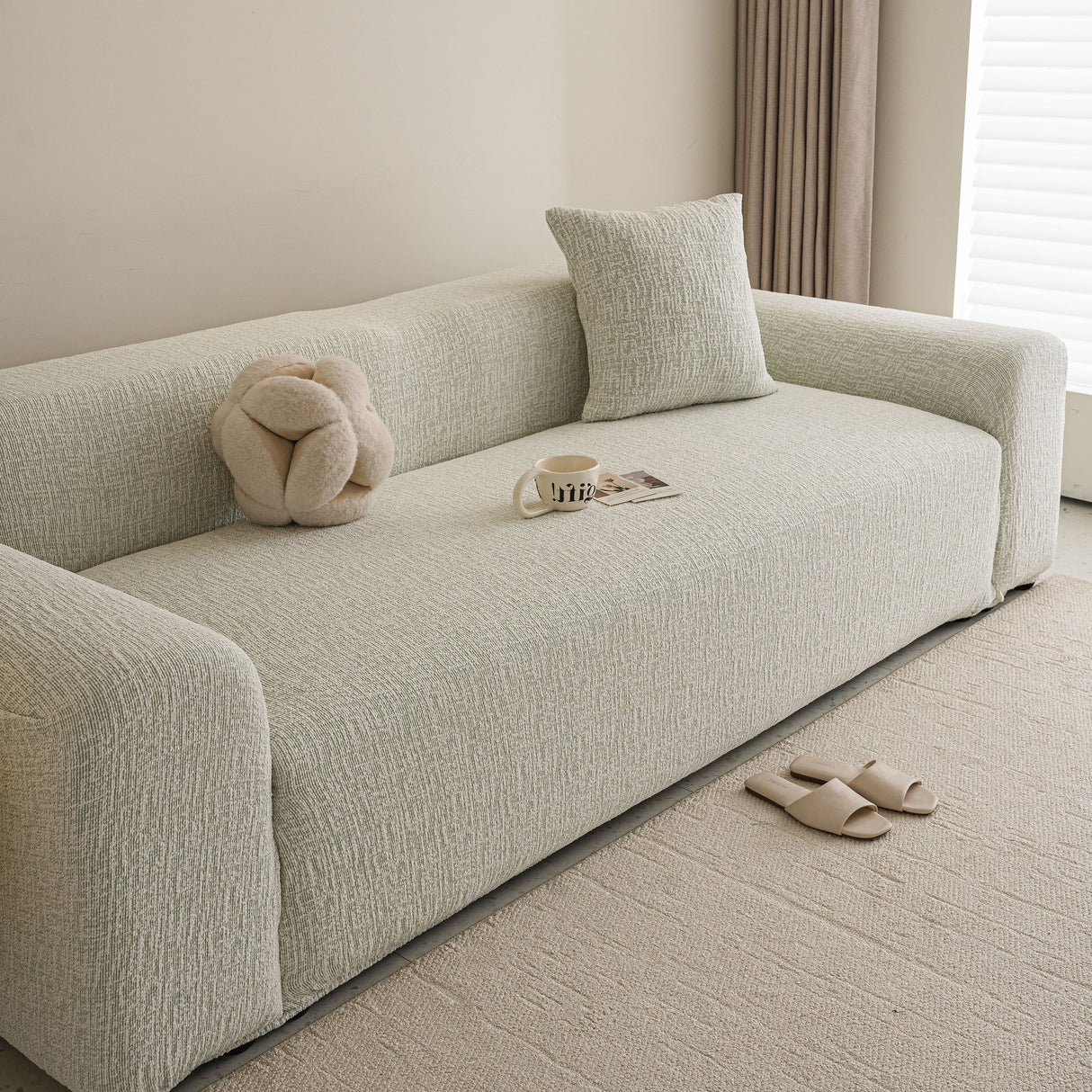 High Stretch Washable Slipcover, Non-Slip Washable Furniture Protector for Kids Pets