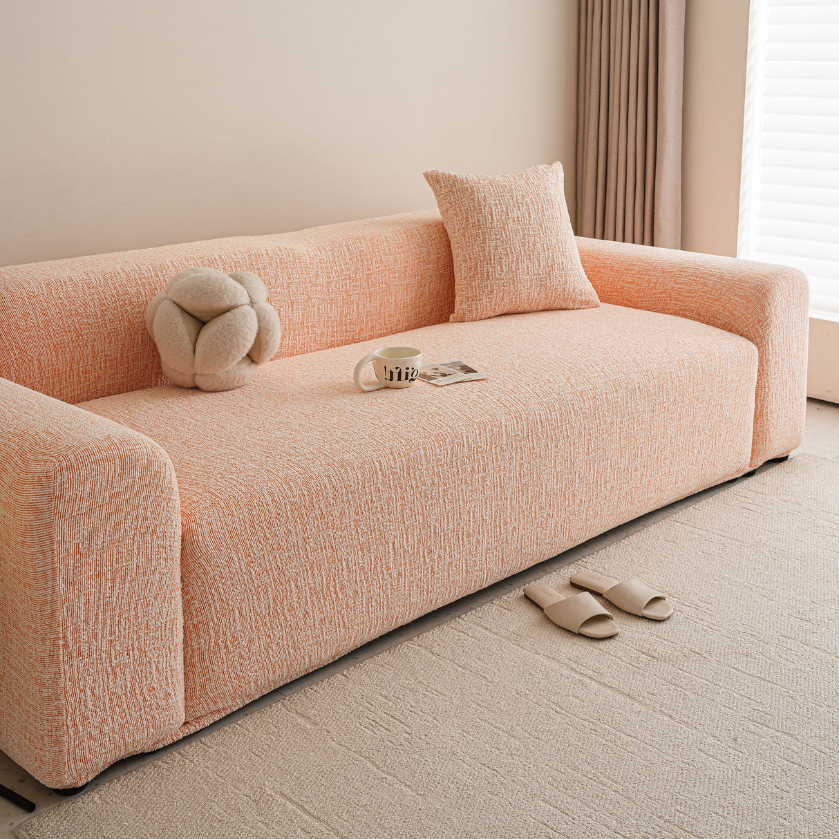 High Stretch Washable Slipcover, Non-Slip Washable Furniture Protector for Kids Pets