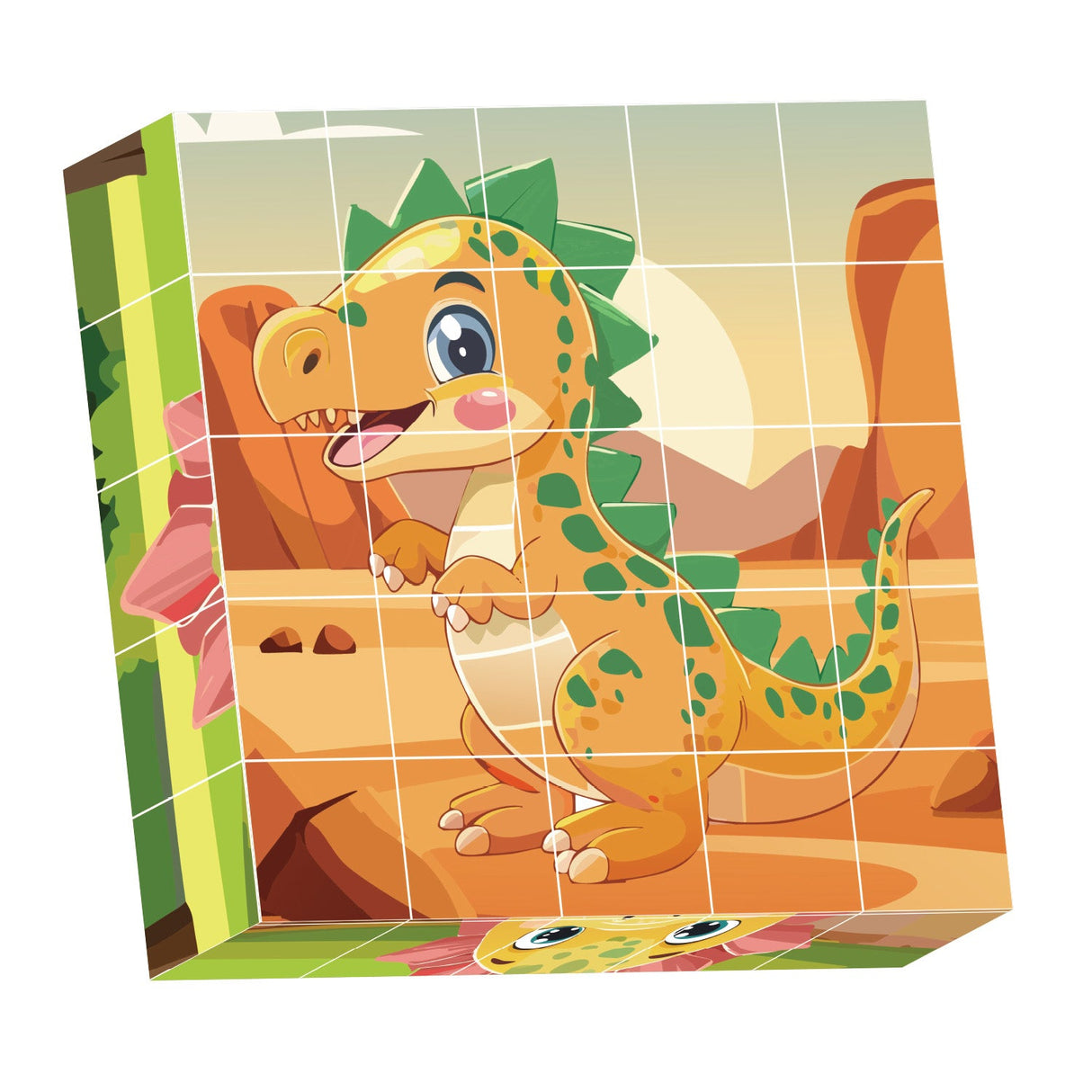 Contixo ST9 25-Piece Magnetic Dinosaur Puzzle Blocks – 6 Puzzles in One by Contixo