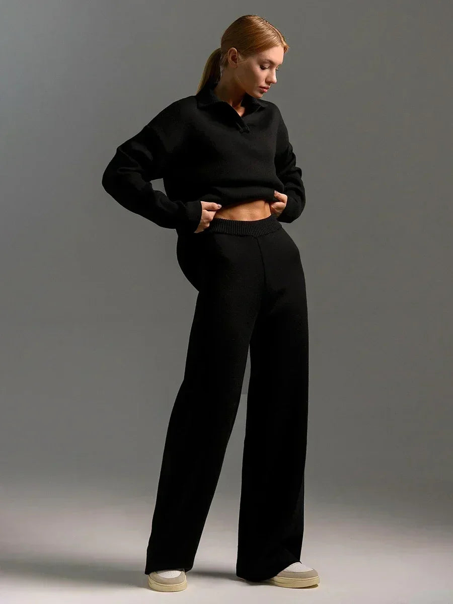 Warm and Chic Soft Knitted Outfit