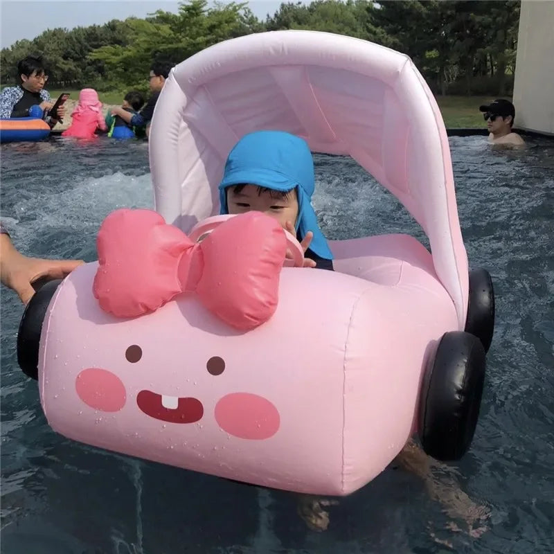 Safe Summer Swim Inflatable Rings & Umbrellas for Babies