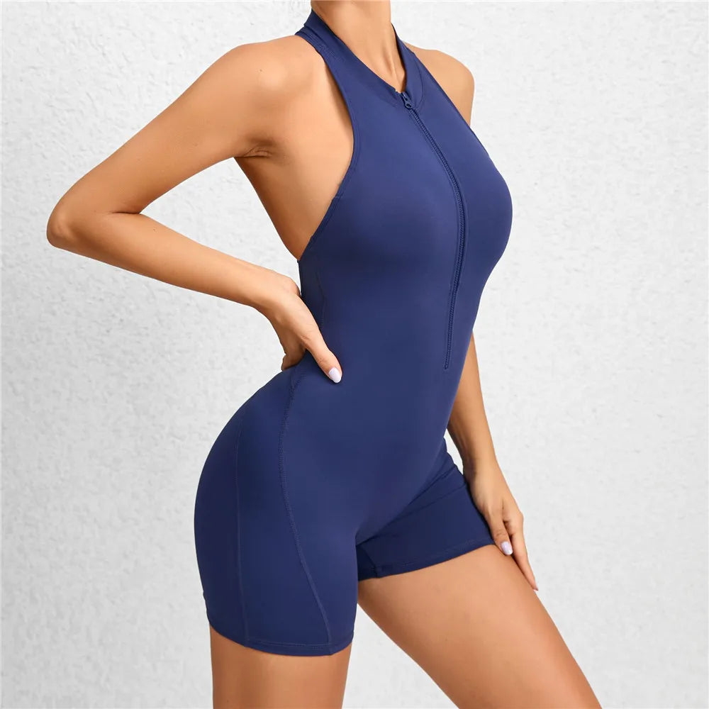 Women's Tracksuit Yoga Set One Piece Jumpsuit