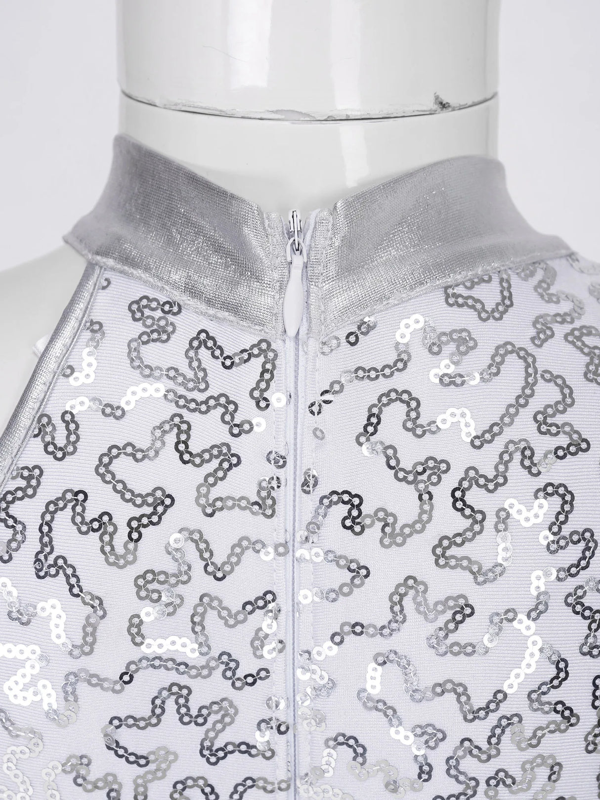 Girls' Ballet Leotard with Sequin Zipper