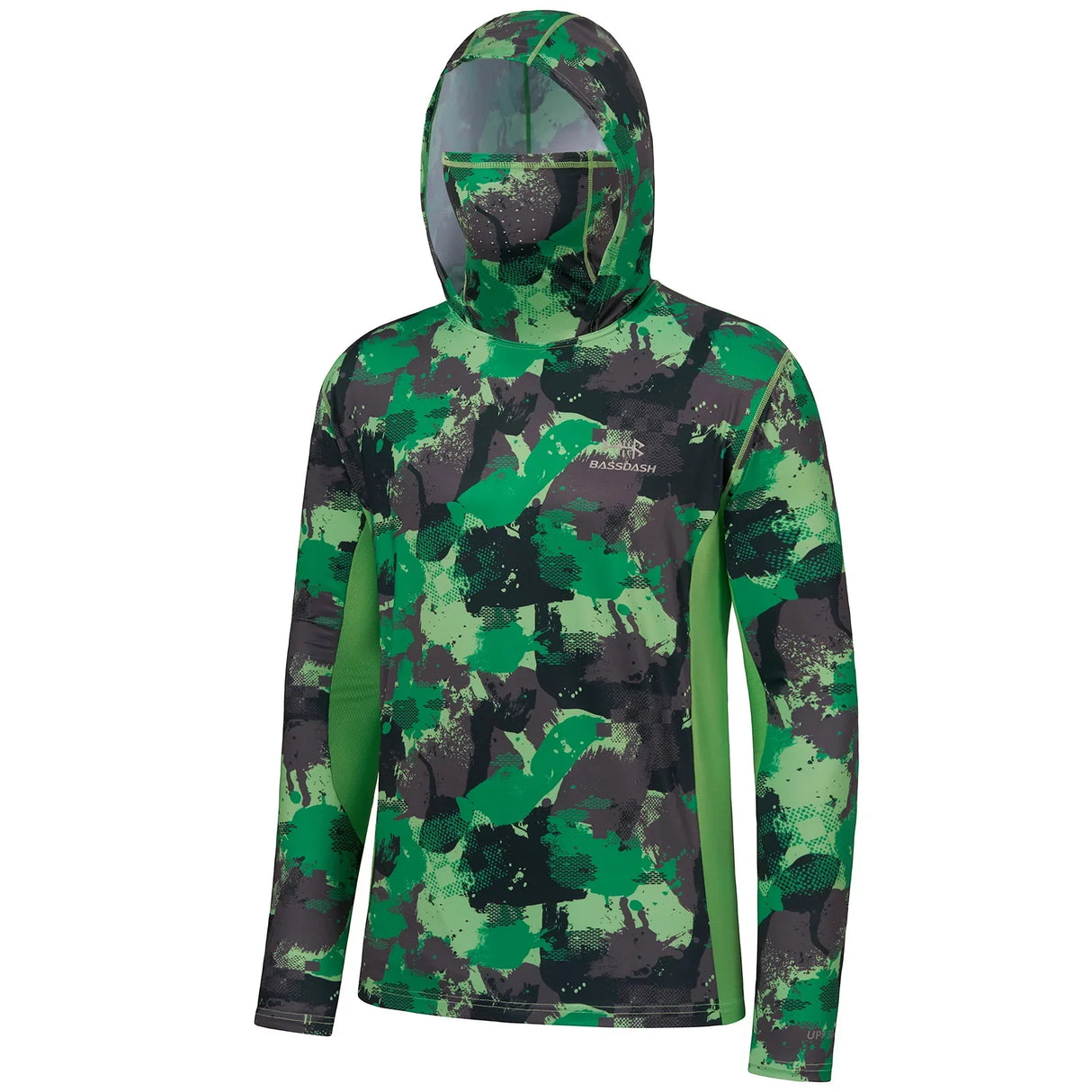 Camo Hoodie Shirt with Face Mask