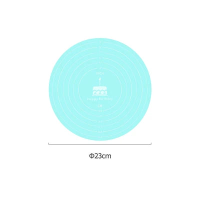 Round Silicone Pastry Mat Non-stick Baking Kneading Pad Non-slip Cooking Tool