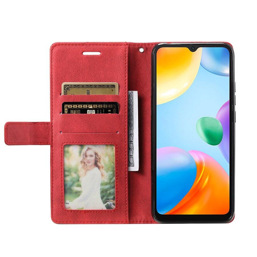 Wallet Flip Leather Case For Xiaomi Redmi 10 10A 10C 9 9A 9C 9T Note 11S 11 Pro 10S 10 Pro 9 Pro 8T 7 Poco X4 GT M4 Pro F4 11T Flip Wallet Case With Magnetic Closure Card Slots Wrist Strap Protective Case