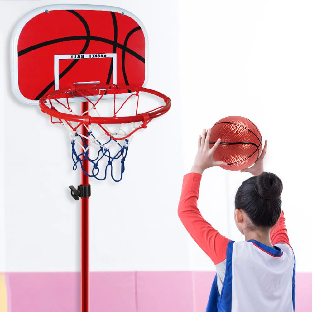 Portable Basketball Goal Adjustable Height Pump Included