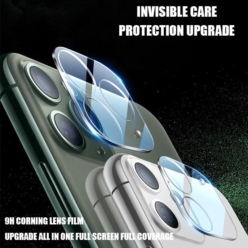 3PCS Camera Lens Screen Protector for iPhone 11 12 Pro Max 13 Mini Camera Glass for iPhone XR XS X 7 8 Plus 6 6S SE 2020 Glass Lens Scratch Resistant Tempered Glass