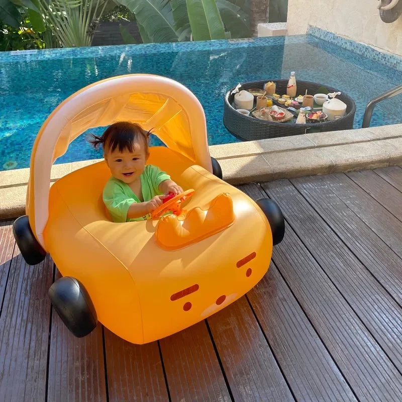 Safe Summer Swim Inflatable Rings & Umbrellas for Babies