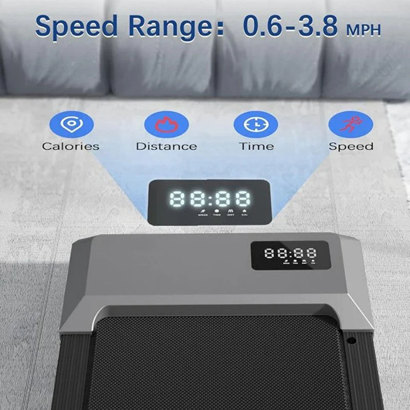 300lbs Home Treadmill: 2.5HP 2-in-1 Walking Pad & Running Machine