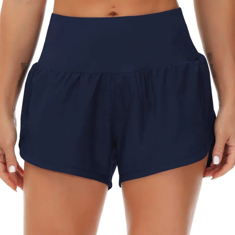 Stay Active in Style High Waisted Workout Shorts
