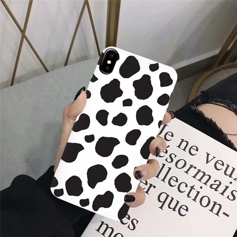 Slim Fit Lightweight Black White Print Silicone Case For iPhone 11 Pro 7 8 Plus X XR XS Max iphone 11 Cell Phone Case Cover White Black Pattern Print Silicone Unisex Case