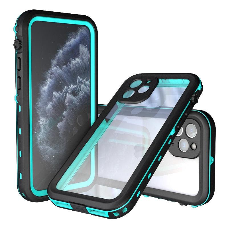 Waterproof Case For iPhone 14 13 12 11 Pro Max 14Plus 12Pro Durable Water Proof Cover Sport 360 Protect iPhone12 Mini Waterproof Case for iPhone Drop Resistant Iphone Clear Back