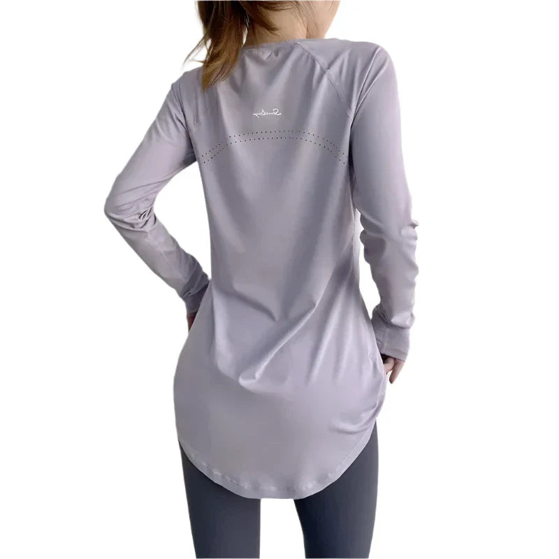 Women's Workout Apparel Long Sleeve Yoga Shirts for Any Activity