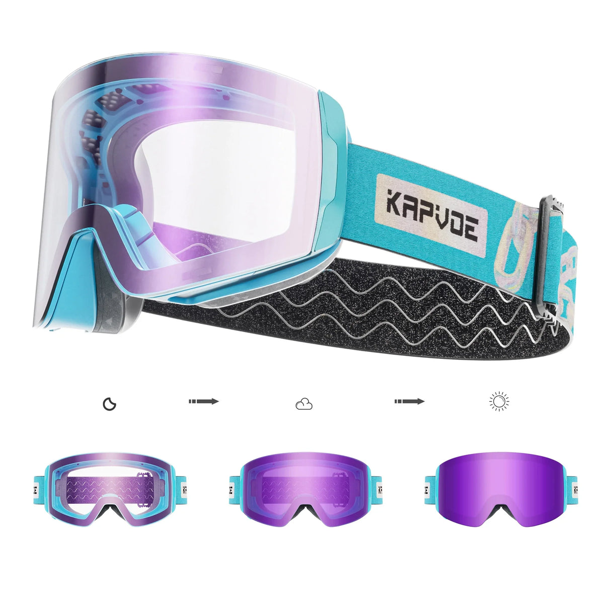 Ultimate Protection Magnetic Ski Goggles with OTG