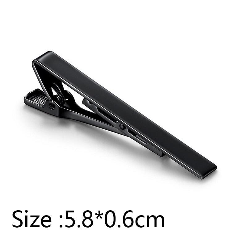 Simple Tie Clip Men Metal Copper Necktie Bar Clip Gold Silver Black 3 Bright Colors Best Gifts For Your Father Lover And Friends Simple Classic Bar Clasp Practical Necktie Accessories Fashion Men Tie Clips Luxury Clothing Jewelry