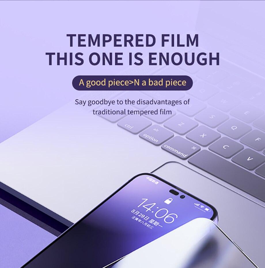 40D High Quality Full Cover Screen Protector For iPhone 14 13 12 11 PRO MAX Tempered Glass For Iphone XS XR X14 13 12 Mini Plus Tempered Glass Screen Protector Compatible For iPhone