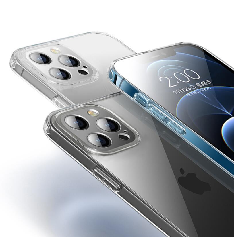 Ultra Thin Clear Soft Silicone Phone Case For iPhone 14 13 12 11 Pro Max XS X XR 7 8 Plus Mini Shockproof Protect Cover Crystal Clear Anti-Scratch Case Protect the Camera Lens Shockproof Bumper Cover Phone Case