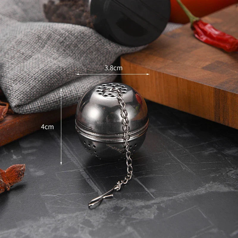 Stainless Steel Tea Infuser Ball Strainer Spice Diffuser with Chain
