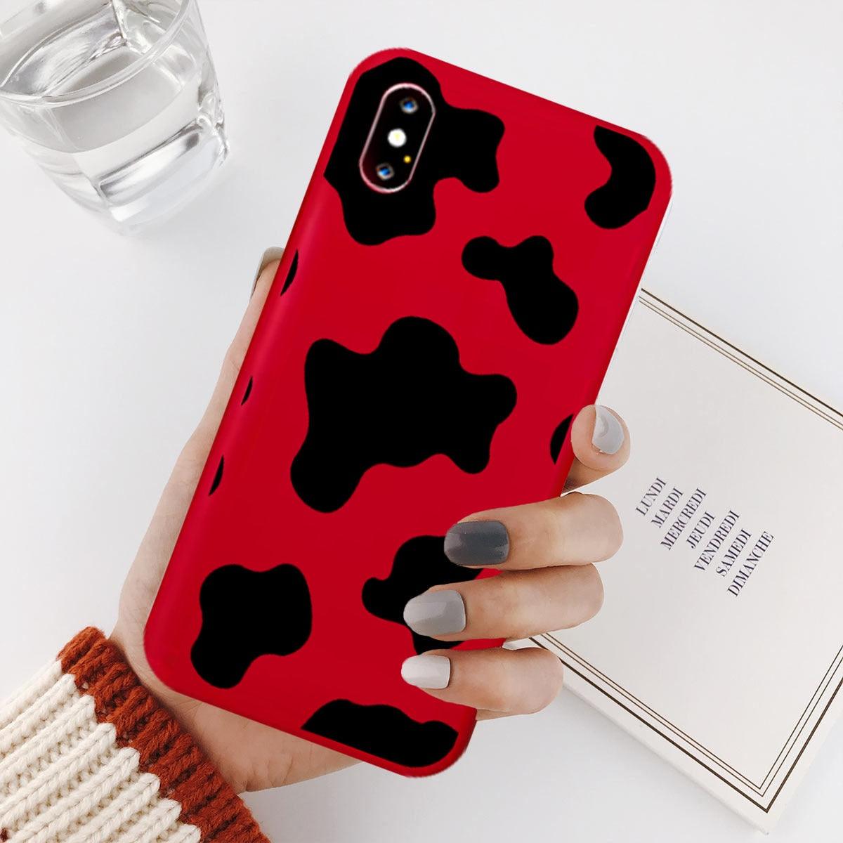 Slim Fit Lightweight Black White Print Silicone Case For iPhone 11 Pro 7 8 Plus X XR XS Max iphone 11 Cell Phone Case Cover White Black Pattern Print Silicone Unisex Case