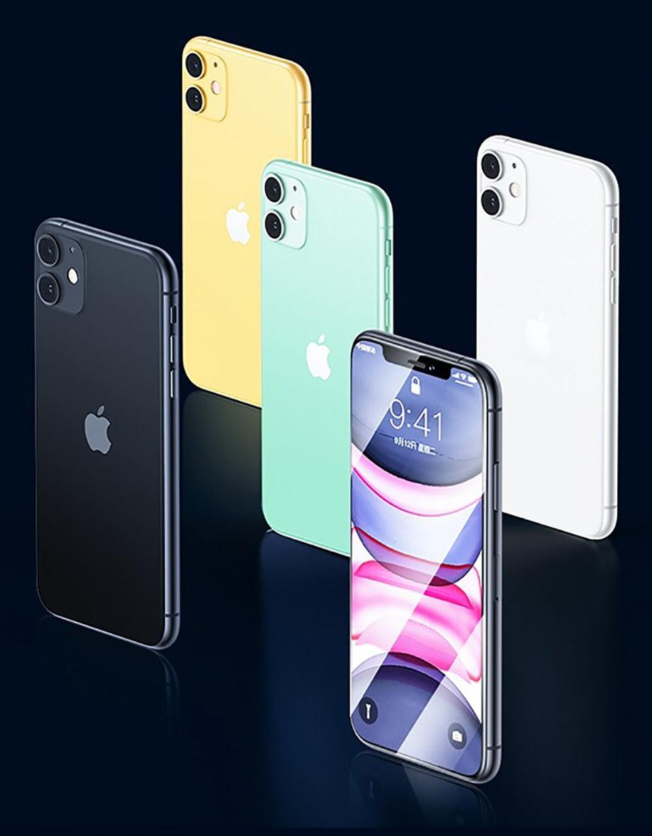 80D Full Protective Glass For iphone 6 7 8 Plus X Xr Xs Max SE Tempered Screen Protector iPhone 11 12 13 Pro Max Mini Glass Film Screen Protector with Full-Coverage, Easy Installation Frame