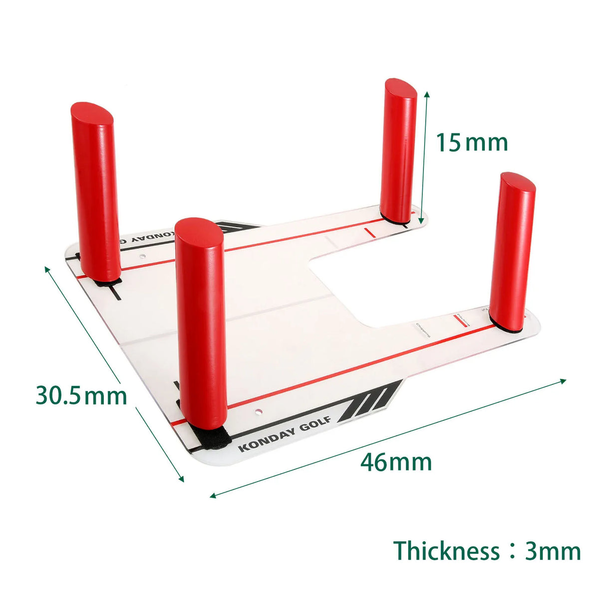 Perfect Your Swing Golf Training Mirror with Speed Rods