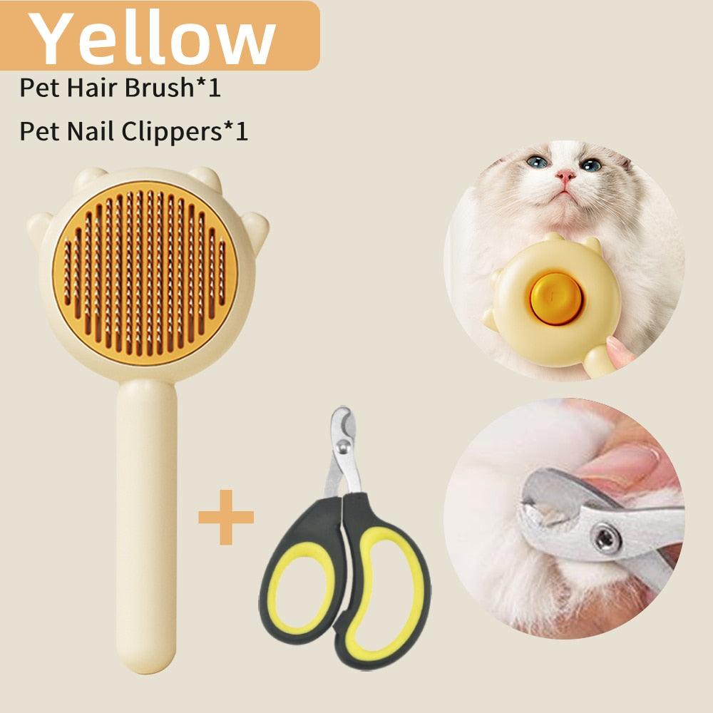 Cat Comb Massage Pet Magic Combs Hair Removal Cat and Dog Universal Needle Brush Pets Grooming Cleaning Remove Supply Care Set Pet Hair Cleaner Brush for Dogs Long or Short Hair Cats Pet Massage Brushes (Copy)