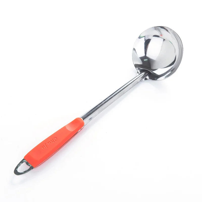 Stainless Steel Strainer Spoon with Anti-scald Handle