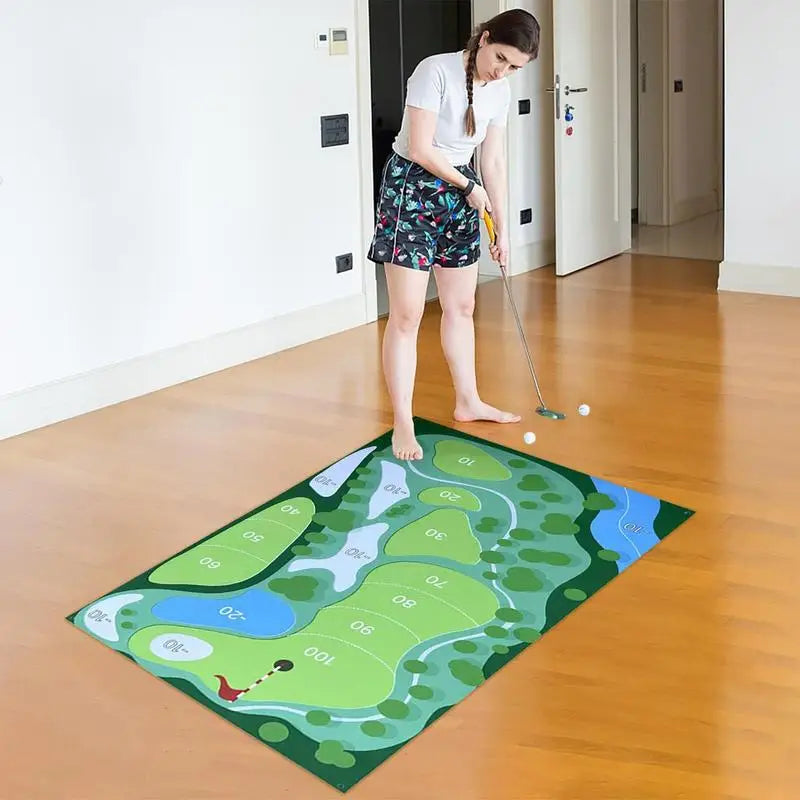 Perfect Your Swing Golf Practice Mat Set for All Skill Levels