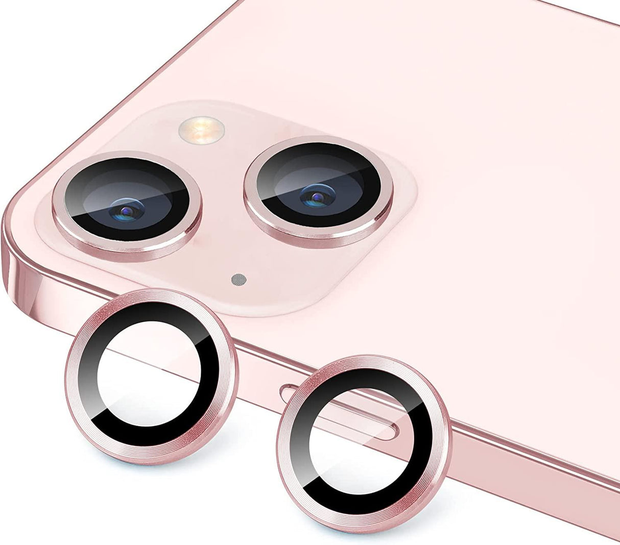 Camera Lens Protector for iPhone 14 Pro Max Plus 13 12 Mini 14Pro iPhone14 13Pro 14Plus 12Pro Glass Protection Protective Film Metallic Camera Ring Lens Protector with Glass Cover