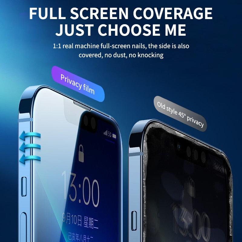 3PCS Privacy Protective Glass For iPhone 11 12 13 14 Pro Max Anti Spy Tempered Glass on iPhone Xs Max X XR Screen Protector Film Privacy Screen Protector for iPhone
