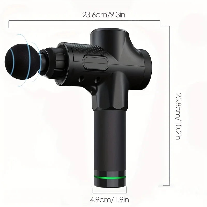 Deep Muscle Massage Gun Portable, Fascia Vibration Gun for Body Neck Back Relaxation, Fitness Slimming Tool