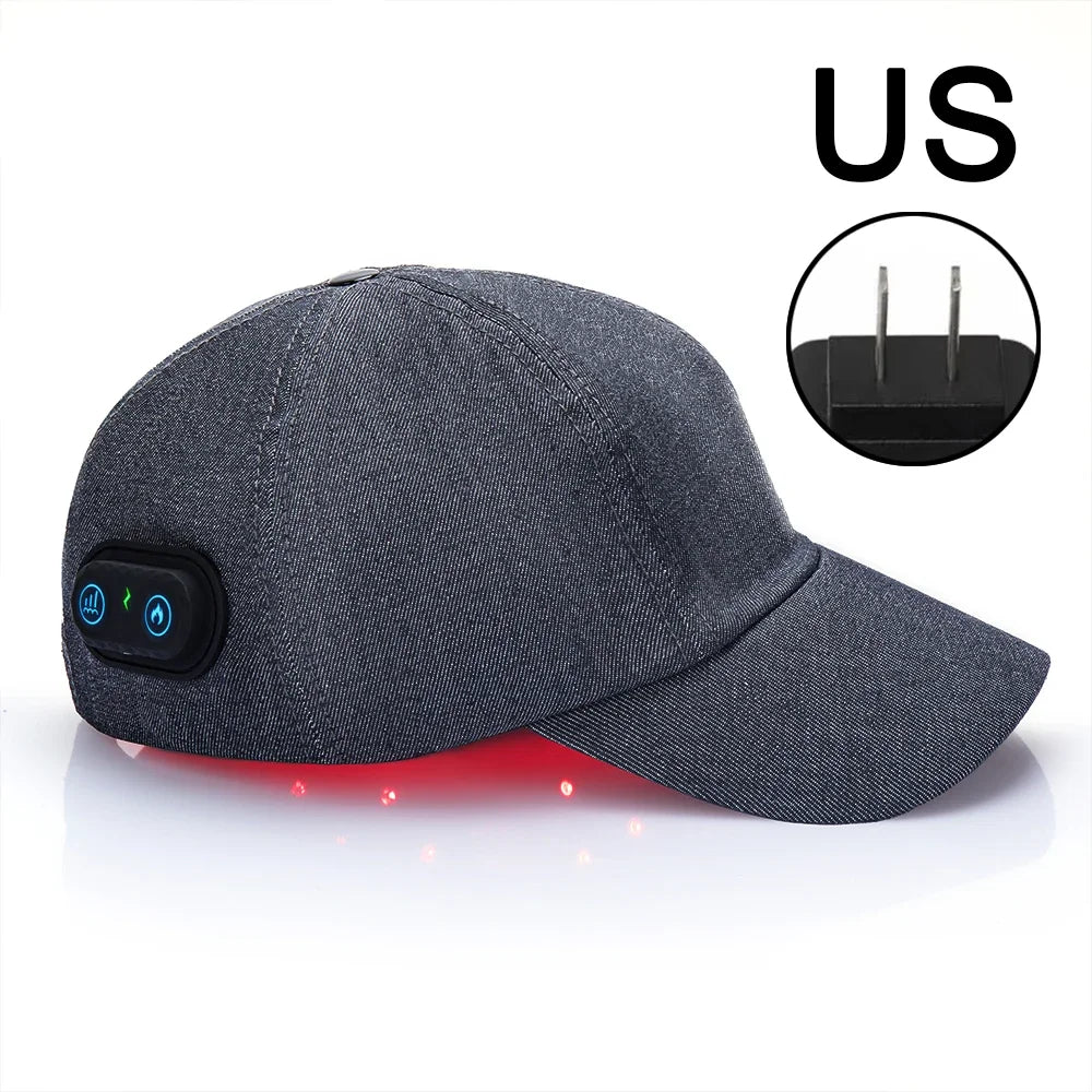 2026 Red Light Therapy Hair Growth Cap 660nm 850nm Near Infrared LED Hair Follicle Activator Anti Hair Loss Scalp Care Hat
