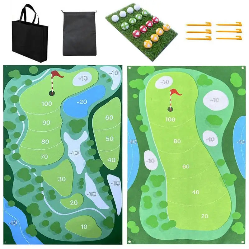 Perfect Your Swing Golf Practice Mat Set for All Skill Levels